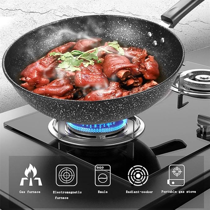 Pot Set Non-Stick Cookware Set for Professional Pans and Pans Including Cookers Cookware Cooking Set(A)