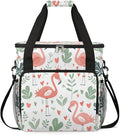 Floral Princess Flamingo Coffee Maker Travel Bag for K-Mini or K-Mini Plus Single Serve Coffee Brewer Portable Storage Tote Case for Tarvel