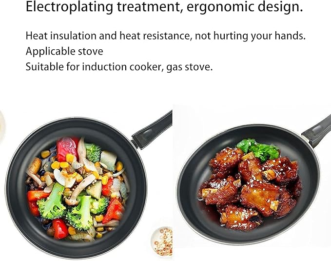 3Pcs Frying Pan Set Non Stick Pan Set Household Mini Pan Set for Induction Cooker Gas Stove Kitchen Utensils