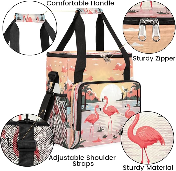 Flamingo Coffee Maker Carrying Bag for Keurig K-Mini or K-Mini Plus Storage Portable Coffee Maker Travel Bag