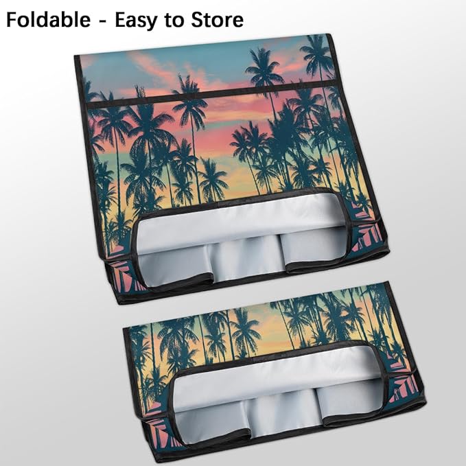 cfpolar Kitchen Aid Mixer Cover Compatible with 6-8 Quarts Palm Tree Sunset Stand Mixer Cover Kitchen Aid Mixers Accessories Appliance Organizer Bag Dust Covers with Zipper Pocket