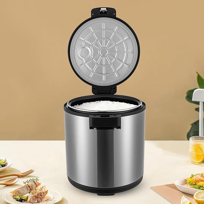 Commercial-Grade Electric Rice Warmer Food Warm with Rice Spoon Rice Warmer with Warm Function For Restaurant Party Family 23L 130 Cup Cooked