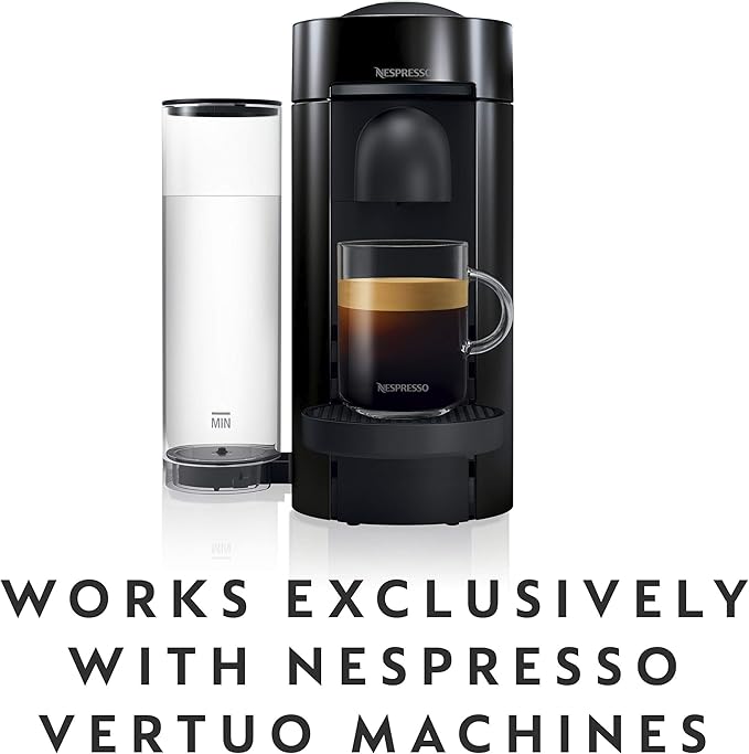 Nespresso Vertuo Next Coffee and Espresso Machine with Aeroccino NEW by Breville Light Grey and Espresso Maker Capsules VertuoLine Medium and Dark Roast Coffee 30 Count Coffee Pods