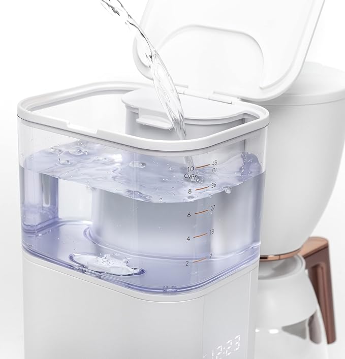 Café Specialty Drip Coffee Maker | 10-Cup Glass Carafe | WiFi Enabled Voice-to-Brew Technology | Smart Home Kitchen Essentials | SCA Certified Barista-Quality Brew | Matte White