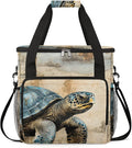 Nautical Sea Turtle Coffee Maker Travel Bag for K-Mini or K-Mini Plus Single Serve Coffee Brewer Portable Storage Tote Case for Tarvel