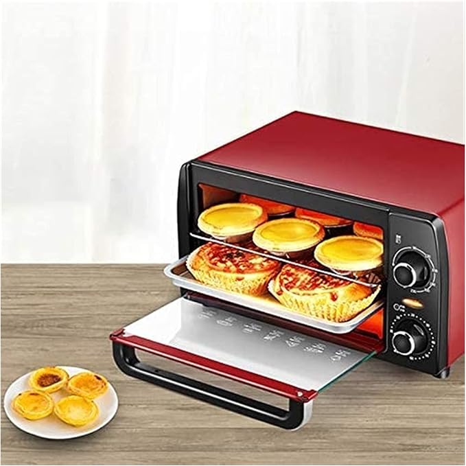 Kitchen Convection Oven - 1050 Watt Countertop Turbo Rotisserie Rotisserie Roaster Cooker with Grill Griddle Top Rack Dual Hot Plates Toaster Baking Tray