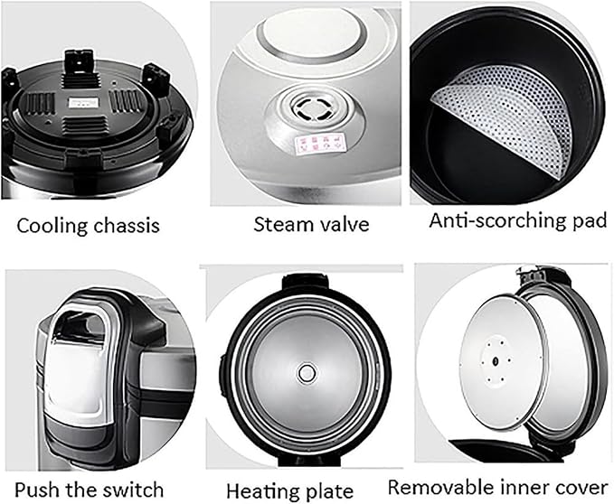 Commercial Rice Cooker and Slow Cooker with Thicken Non-Stick Inner Pot Ideal for Hotels Restaurants Canteens and Schools (20L