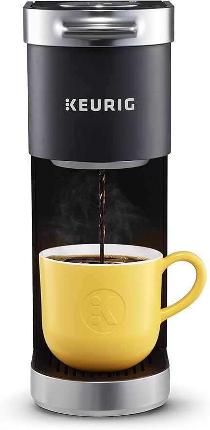 Keurig K-Mini Plus Single Serve K-Cup Pod Coffee Maker Black &amp K-Express Coffee Maker Single Serve K-Cup Pod Coffee Brewer Black 12.8” L x 5.1” W x 12.6” H