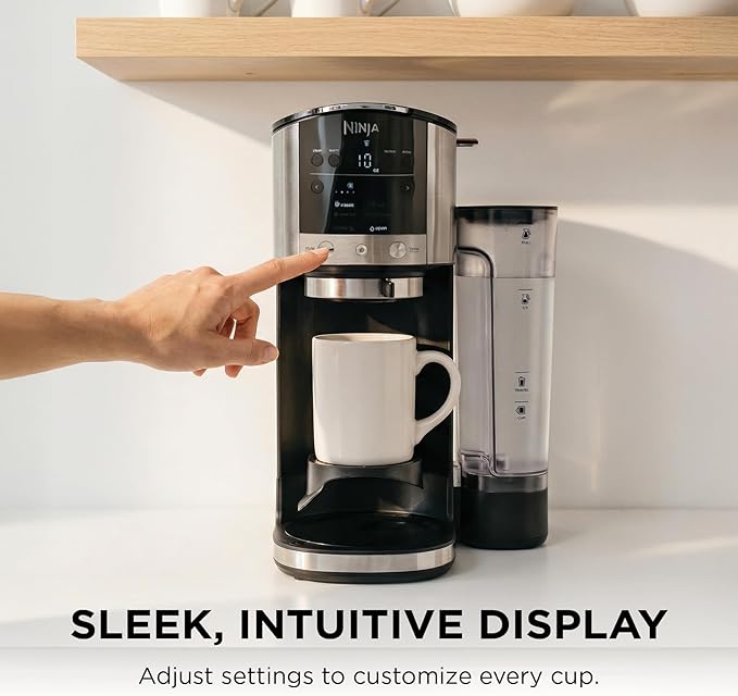 Ninja DualBrew Coffee Maker | Brew Coffee Grounds &amp Pods | Brew Classic Rich Over Ice &amp Cold Brew | Brew Single-Serve Cup to Full 12-Cup Carafe | Stainless Steel | GP161