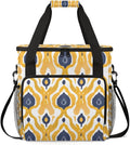 Ethnic Aztec Coffee Maker Carrying Bag Polynesian Pattern Travel Storage Bag Compatible with K-Mini or K-Mini Plus Single Serve Coffee Brewer Carrying Case with Multiple Pockets &amp Shoulder Strap
