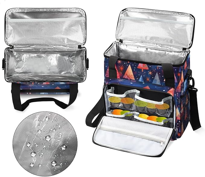 Cartoon Tree Coffee Maker Carrying Bag Glitter Tree Travel Storage Bag Compatible with K-Mini or K-Mini Plus Single Serve Coffee Brewer Carrying Case with Multiple Pockets &amp Shoulder Strap