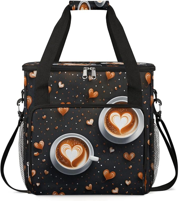 Funny Coffee Coffee Maker Carrying Bag for Keurig K-Mini or K-Mini Plus Storage Portable Coffee Maker Travel Bag