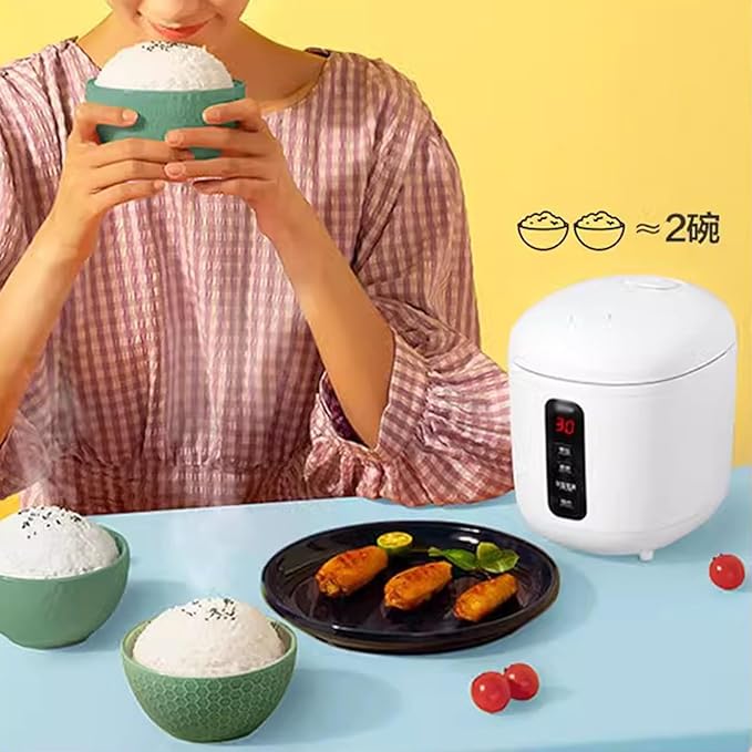 Rice Cookers 0.8L Rice Cooker Multi-Function Mini Electric Cooker 24H Appointment Kitchen Non-Stick Pan for Dormitory Office Rice Maker