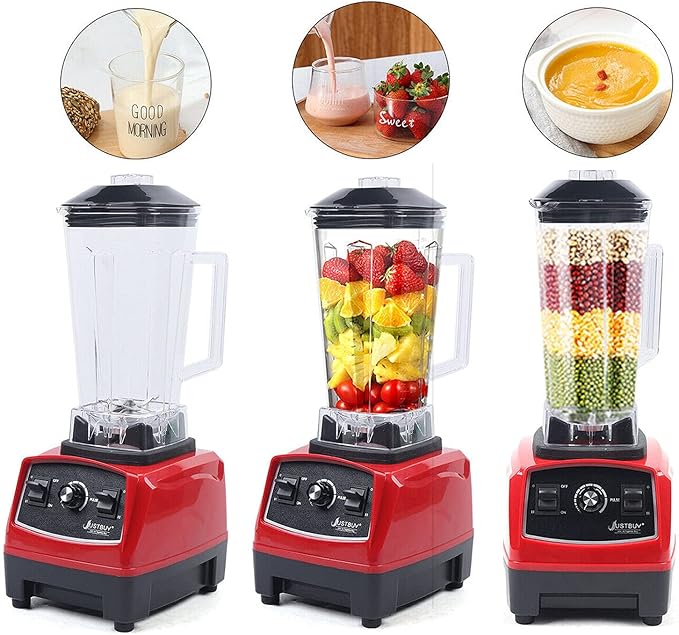 TFCFL Ultra-Powerful 2200W Smoothie Blender Red 2L