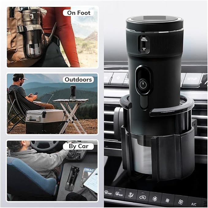 Portable Coffee Machine Portable Coffee Maker Small Espresso Machine 12V Travel Coffee Maker For Car Outdoor Camping Backpacker Lightweightfor Outdoor Travel Picnic