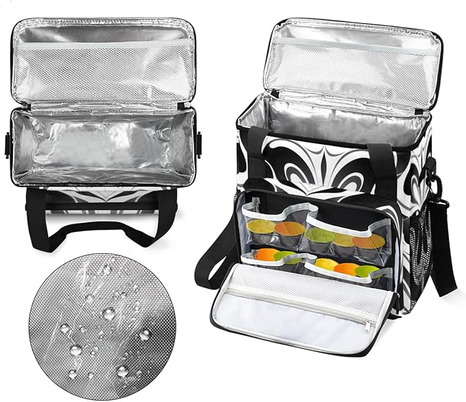 Halloween Bat Coffee Maker Carrying Bag Magic Bat Travel Storage Bag Compatible with K-Mini or K-Mini Plus Single Serve Coffee Brewer Carrying Case with Multiple Pockets &amp Shoulder Strap