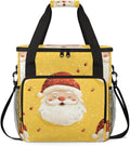 Dreamy Santa Claus Coffee Maker Carrying Bag Watercolor Santa Claus Travel Storage Bag Compatible with K-Mini or K-Mini Plus Single Serve Coffee Brewer Carrying Case with Pockets &amp Shoulder Stra