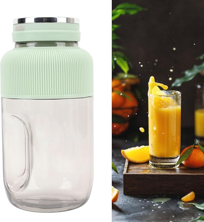 Portable Blender 1200ml Small Hand Blender for Smoothies and Shakes Mini Blender Fresh Juicer Cup with 18000rpm Stronger Motor for Gym Office Kitchen