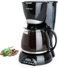 Mixpresso 8-Cup Drip Coffee Maker Programmable Coffee Pot Machine Including Reusable &amp Removable Coffee Filter Black Electric Coffee Maker