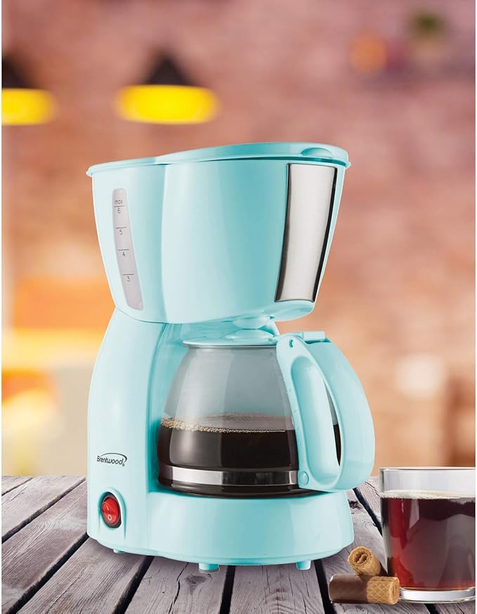 Brentwood TS-213BL 4 Cup Coffee Maker Blue
