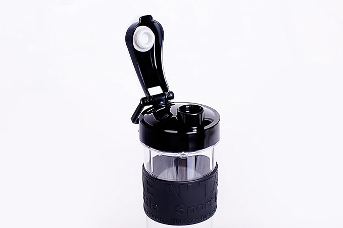 Mironi Personal Smoothie Blender 2-in-1 Single Serve Blender Mini Bullet Blender 500W With 20 Ounce Tritan Sports Bottle and Grinder Cup for Juices Shakes Smoothies and More Stainless Steel
