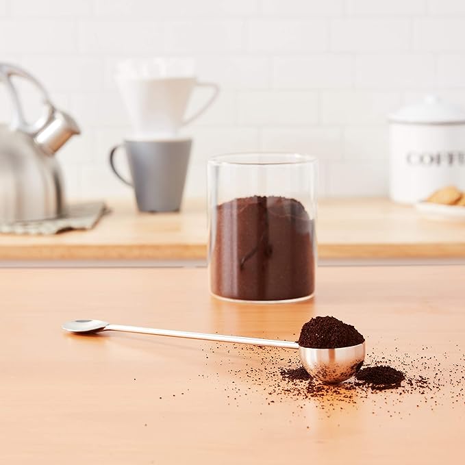 Frieling Double-Walled Stainless-Steel French Press Coffee Maker Brushed 23 Ounces Plus 18/10 Stainless Steel Coffee Scoop/Stirrer 2 TBLS