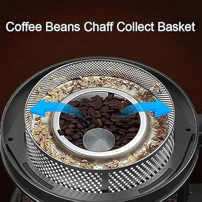 Household Coffee Maker Automatic Air Coffee Roaster Adjustable Timer Adjustable Wind Firepower 100q/3.5Oz Coffee Beans Nuts Tea Peanuts Gift Coffee Lover