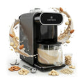 ChefWave Milkmade Non-Dairy Milk Maker 6 Plant-Based Programs Auto-Clean Almond Oat Soy Cashew Coconut Macadamia 1000W (Silver/Black)