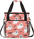 Dreamy Spooky Ghosts Coffee Maker Carrying Bag Portable Travel Storage Tote Bag Compatible with K-Mini or K-Mini Plus Single Serve Coffee Brewer Carrying Case with Multiple Pockets &amp Shoulder St
