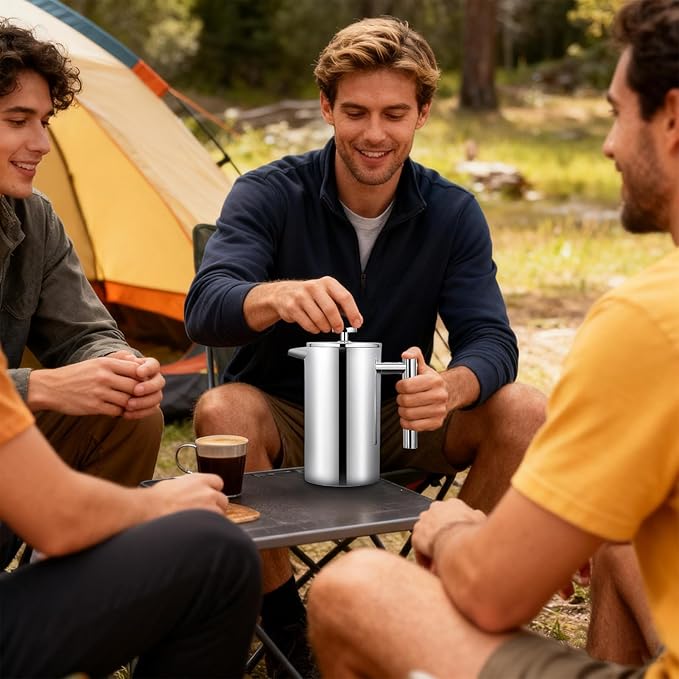 Hand Press Coffee Maker Hand Press Design 22x17.5x10.5cm Tea Pot Cold Brew Tea Pot Easy Clean Filter System For Men Women Professionals Enthusiasts