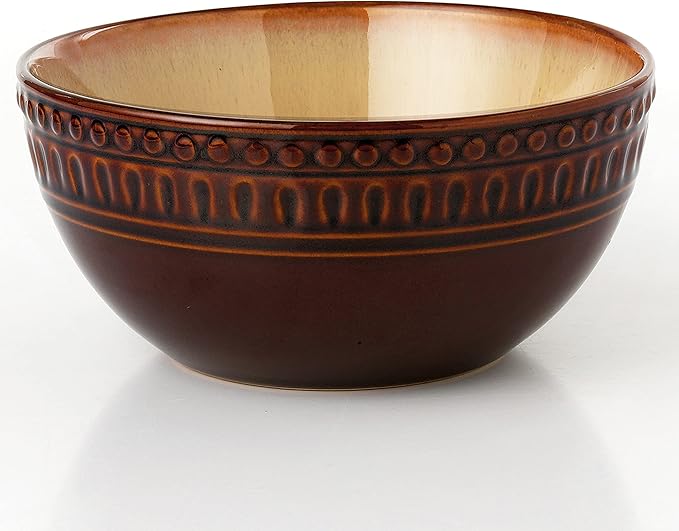 Lorren Home Trends 16 Piece Stoneware Set-Mojave Brown