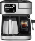 Cuisinart Coffeemaker Coffee Center Barista Bar 4-In-1 Coffee Machine Single-Serve Coffee Espresso &amp Nespresso Capsule Compatible 10-Cup Thermal Carafe Black SS-4N1TNAS