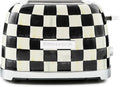 MACKENZIE-CHILDS 2-Slice Toaster Decorative Toaster for Kitchen Black-and-White Courtly Check