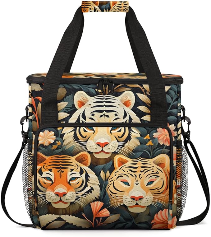 Tigers Coffee Maker Carrying Bag Portable Travel Storage Tote Bag Compatible with K-Mini or K-Mini Plus Single Serve Coffee Brewer Carrying Case with Multiple Pockets &amp Shoulder Strap