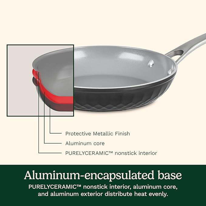 Cuisinart 11-Pc Color Impressions Ceramic Nonstick Set 58S-11BK