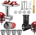 Compatible for KitchenAid A Metal Food Mincing Accessory for Chef's Machines Integrating Mincing and Sausage Stuffing Functions with Excellent Quality