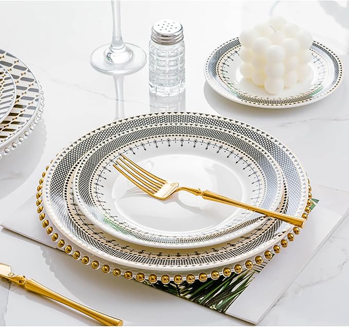 bone china dinnerware set tableware set 24-piece dinnerware set for 6 cups and plates sets for kitchen round plates dinner plate set dishwasher safe kitchen dishes set for housewarmingpartydinner