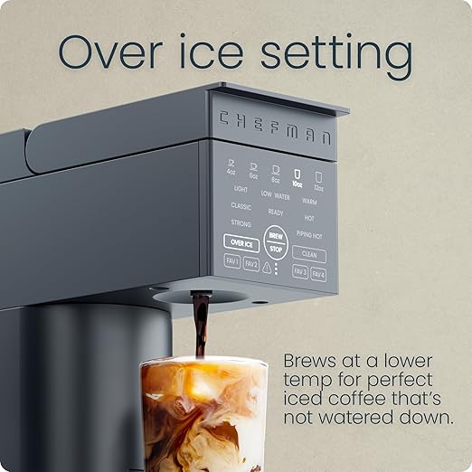 Chefman Single Serve Coffee Maker Works with K-Cup &amp Grounds