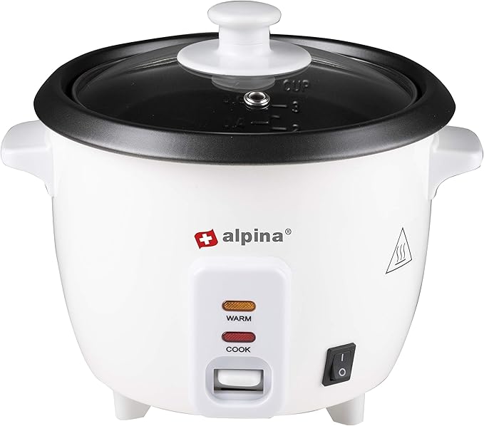 Alpina Rice cooker - 0.6 liter - 300 Watt - With cooking and heat control light - White