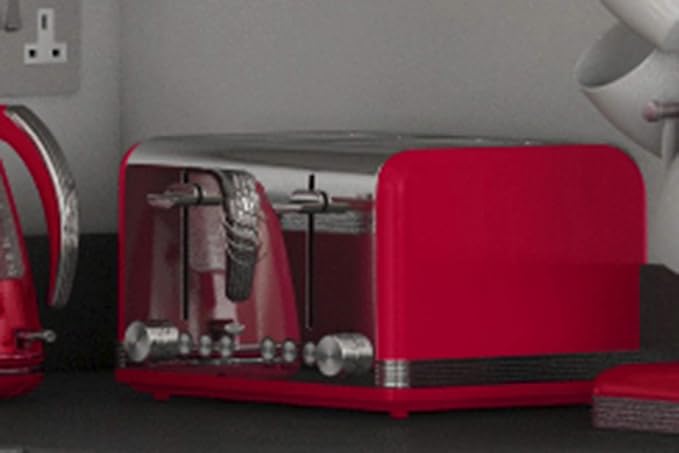 Swan 4 Slice Retro Toaster
