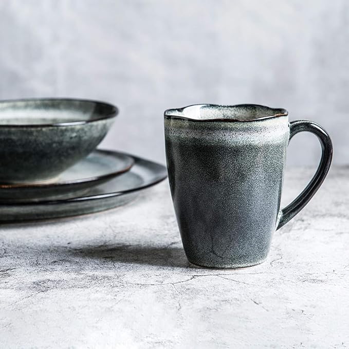 Dinnerware Set Dinnerware Sets Retro Kiln Changing Glaze 30 Pieces Ceramics Dinner Combination Set For Restaurant