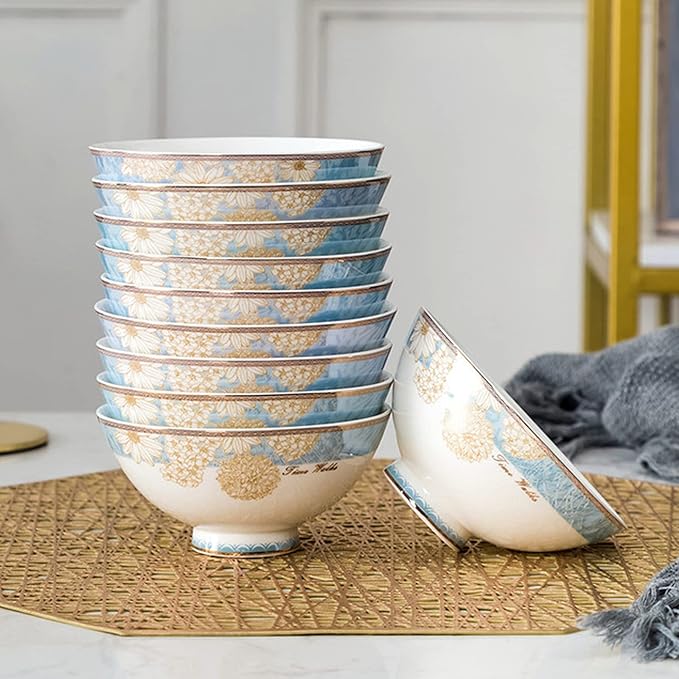 Bone China Dinner Sets Nordic Creative Phnom Penh Combination Ceramic Tableware Suit Suitable for Gifts Wedding Hotel 62 Piece
