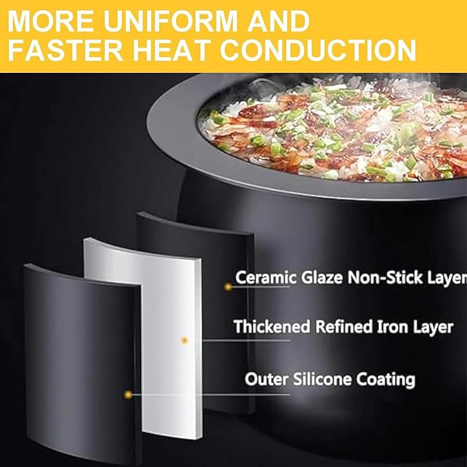 Kitchens Cook Robot with Visible Lid 6L Auto Cooking Fried Rice MachineAdjustable Pot Body Tilt Angle 3 Adjustable Fire Levels