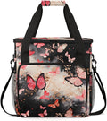 Abstract Butterfly Coffee Maker Carrying Bag Portable Travel Storage Tote Bag Compatible with K-Mini or K-Mini Plus Single Serve Coffee Brewer Carrying Case with Multiple Pockets &amp Shoulder Stra