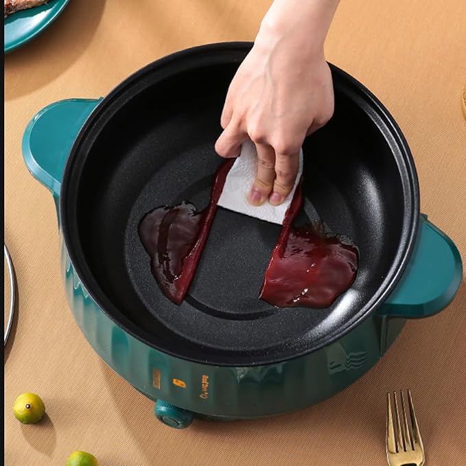GRFIT Electric Rice Cooker Multifunctional Pan Non-stick Cookware Hotpot for Kitchen Soup MultiCooker Cooking (Color : Double Size : 24cm) jinyi2016SHOP-1998