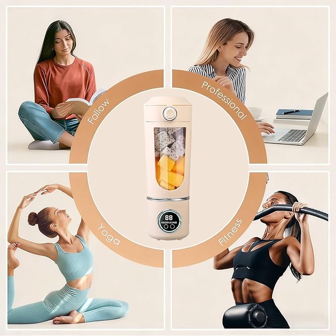Rechargeable Blender – 700ml USB Portable Juicer With Powerful Motor | Compact Mixer For Protein Shakes Juice Fruit Drinks Vegetables And Travel Use