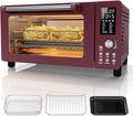 Nuwave Bravo Pro Convection Air Fryer Toaster Oven Combo 2025 New and Improved 10-in-1 50°-450°F Temp Controls Quick &amp Even Crisp Technology 21Qt Capacity Cinnamon PFAS Free