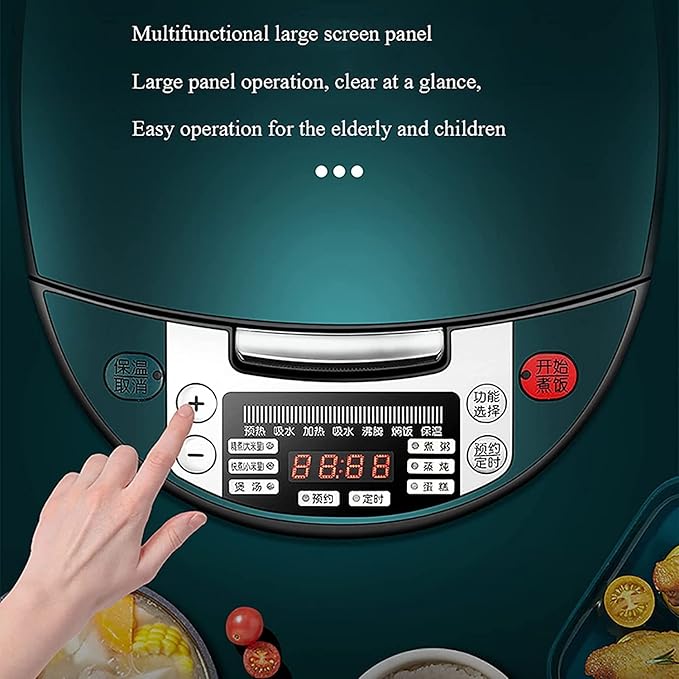 Rice Cooker Smart Home Multi-Function Rice Cooker 24H Reservation Rice Cooker for 1-4 People (A) (A)