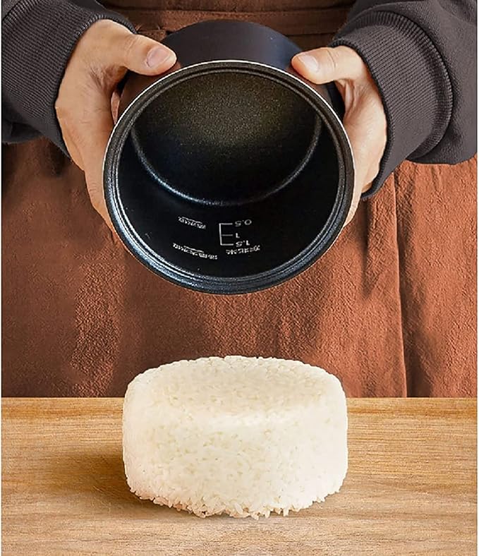 Rice Cooker&ampSteamer&ampYogurt Maker 0.8×2L Small Capacity Far Infrared Alloy Non-Stick Liner for Family Dormitory 1~3 People Rice Cooker
