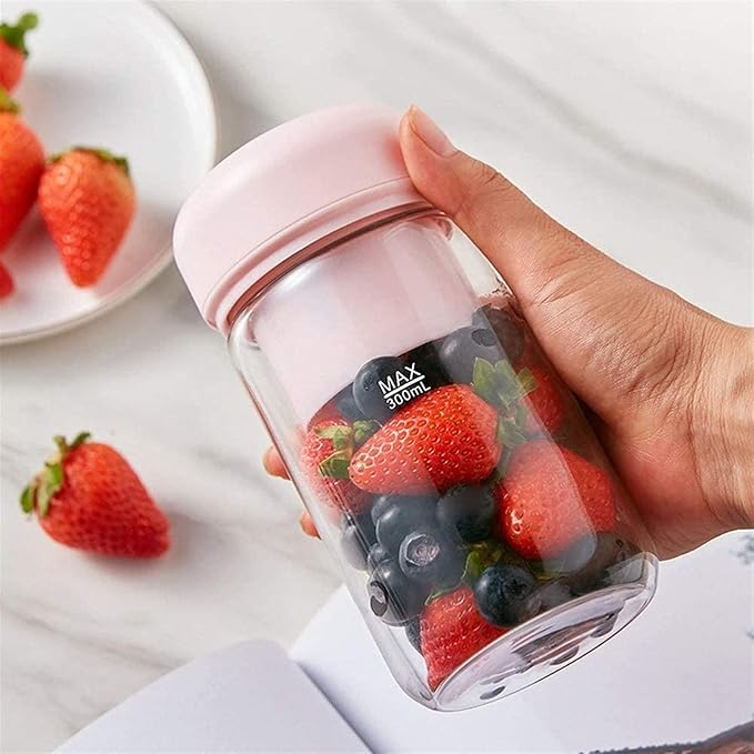 Portable Blender One-Handed Drinking Mini Blender for Shakes and Smoothies 17 oz Personal Blender with Rechargeable USB Made with BPA-Free Material Portable Juicer